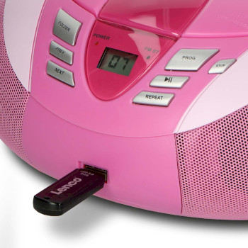 SCD-37 USBPINK Scd-37 usb pink portable fm radio cd and usb player pink Product foto